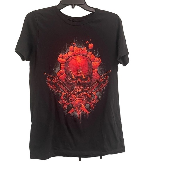 Gears of War Graphic Tee sz Small Gamer Crimson Omen - Picture 1 of 2